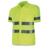 Camisa manga corta alta visibilidad amarilla 1288-CAFYMC